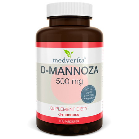 Medverita D-Mannoza 500 mg 100 K pęcherz moczowy