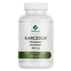MedFuture Karczoch 10% Cynarin Ekstrakt 650mg - 60 kaps.