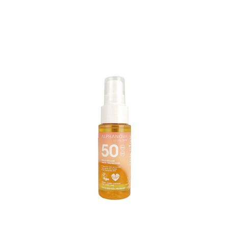 Alphanova, Daily Sun - Sun Glow, olejek do opalania SPF50, wersja podróżna, 50 ml