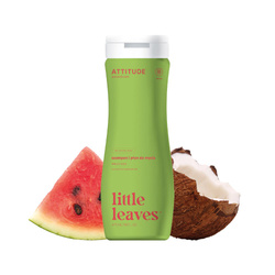 Attitude LITTLE LEAVES™, Szampon i żel do mycia ciała dla dzieci, arbuz i kokos, 473 ml