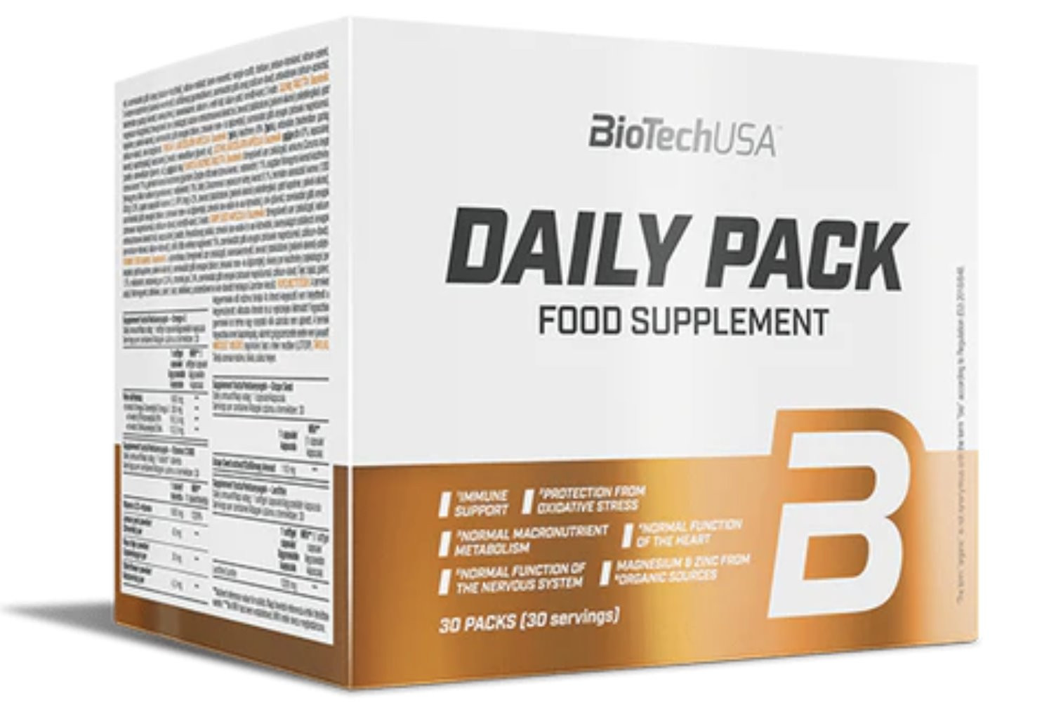 Мультивитамины BioTechUSA Daily Pack, с омега-3 и коэнзимом Q10, 30 саше