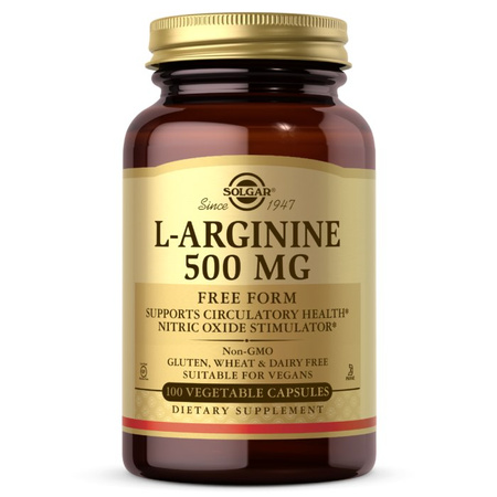 L-Arginine Free Form 500 mg (100 kaps.)