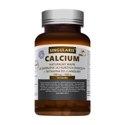 Singularis Naturalny wapń ze skorupek jaj kurzych OVOCET z Wit. D3 120 kaps.