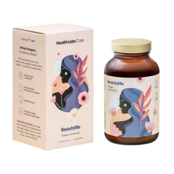 Health Labs Care BeautyMe iskocząsteczkowy kolagen rybi z witaminą C - 114 g 114 g smak malina - marakuja