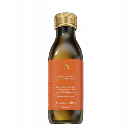 MyBestProtect suplement diety na odporność malinowy 250 ml