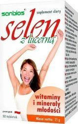 Sanbios Selen Z Lucerną 50 T Zmniejsza Zmęczenie