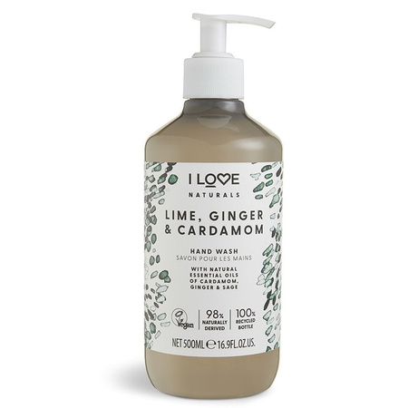 Naturals Hand Wash żel do mycia rąk Lime Ginger &amp; Cardamon 500ml