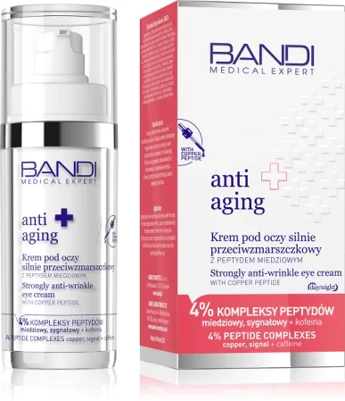 Bandi Medical Expert anti aging Krem pod oczy silnie przeciwzmarszkowy z peptydem miedziowym 30 ml