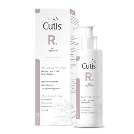 Cutis R-Regeneracja Emulsja myjąca do skóry wrażliwej – twarz i ciało 200ml