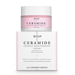 Bioup Krem intensywnie nawilżający z ceramidami, elastyczność, wygładzenie skóry 50ml