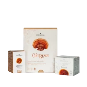 Orientana - Xmas Zestaw Get Ready, krem do twarzy dzień Reishi 50ml+serum pod oczy Reishi 15ml