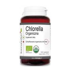 KENAY EKO Chlorella Organiczna na wsparcie układu odpornościowego i uzupełnienie diety w składniki odżywcze 180 tabl.