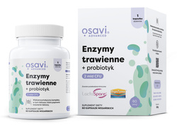 Osavi Enzymy trawienne + probiotyk - 60 kaps.
