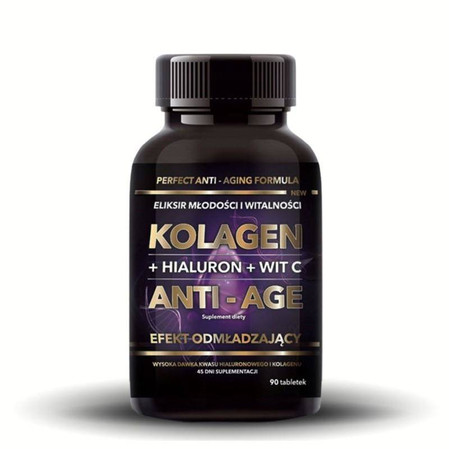 Intenson Kolagen Anti-Age + Hialuron + Witamina C 90 tabl.
