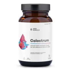 Aura Herbals Colostrum 500 mg wsparcie układu odpornościowego 66g smak słodka malina