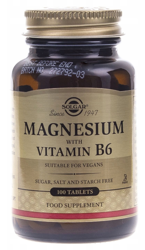 Solgar Magnez z Witaminą B6 - 100 tabl.