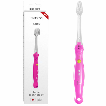 IONICKISS KIDS SZCZOTKA MANUALNA RÓŻOWA JONOWA