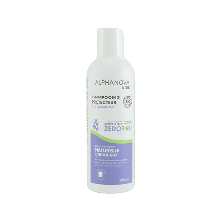 Alphanova Kids Bio, ZEROPOU, szampon lawendowy, 200 ml