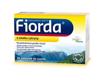 Fiorda o smaku cytrynowym 30 pastylek