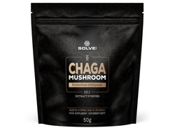 SolveLabs Chaga (Błyskoporek Podkorowy) 10:1 Mushroom Powder 50g