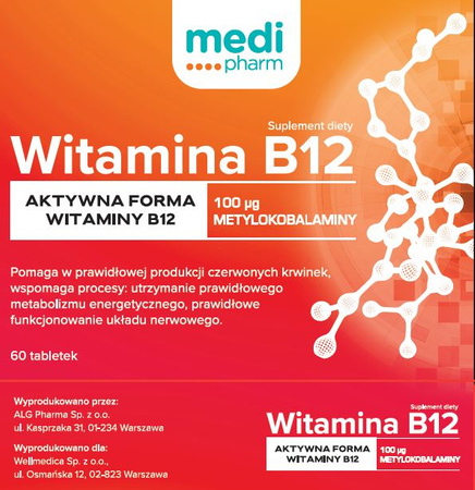 medi pharm Witamina B12 60 tabl.