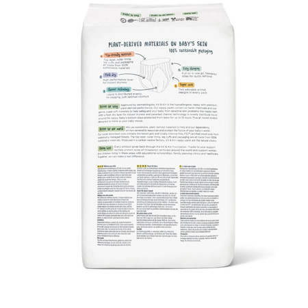 Kit and Kin, Pieluchomajtki Nappy Pants 6 XL (12-17kg), Hedgehog/Racoon, 18 szt.