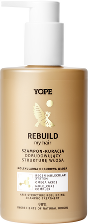 Yope Rebuild Szampon - kuracja odbudowująca do włosów 300ml