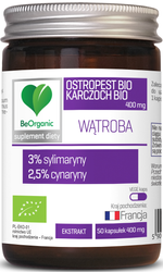 Be Organic Ostropest BIO 3% + Karczoch BIO 2,5%, 400mg x 50 kaps