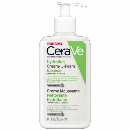 CeraVe nawilżający krem-pianka do mycia 236 ml