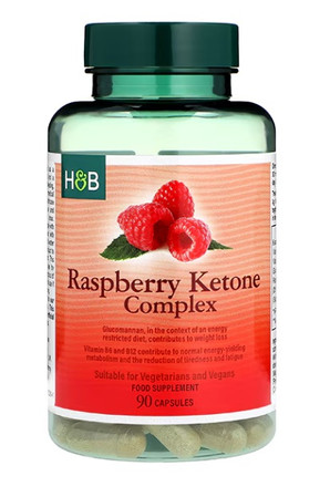 Holland & Barrett Raspberry Ketone Complex Ketony malinowe 90 kaps.