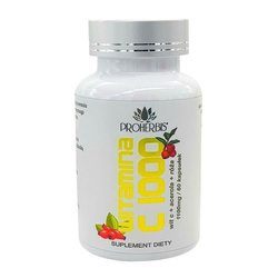 Proherbis Witamina C 1000 mg acerola róża 60 k