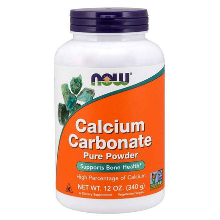 Now Foods − Calcium Carbonate, węglan wapnia − 340 g