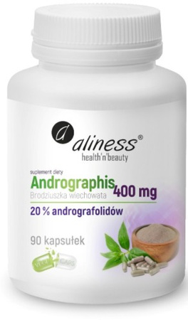 Aliness Andrographis 400 mg (20%) 90 kaps.