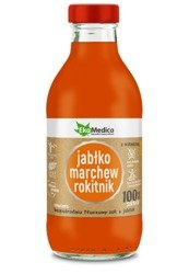 EkaMedica Sok 100% jabłko marchew rokitnik 300ml