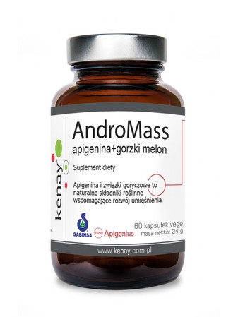KENAY AndroMass Apigenina + Gorzki melon na wsparcie mięśni, odporności i witalności 60 kaps.