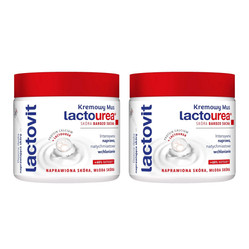 Zestaw: 2x Lactovit lactourea mousse crema  intensywnie nawilżający mus do ciała 400ml