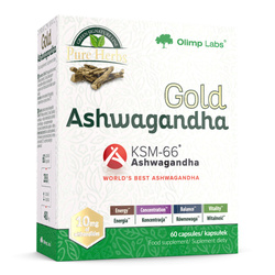 Olimp Labs Gold Ashwagandha suplement diety 60 kaps.