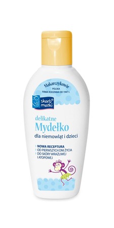 Skarb Matki delikatne mydełko dla niemowląt i dzieci mini 80 ml