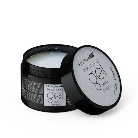 Thixotropy Gel With Effect żel budujący Milky Storm 15g
