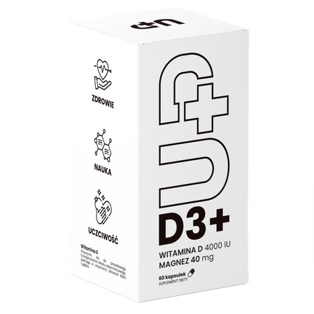 UP Health Witmina D3+ suplement diety 60 kaps.