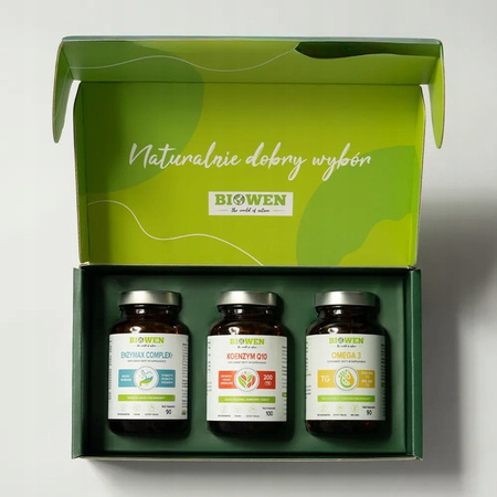 Biowen Zestaw dla MAMY D3K2 (90 kaps.) +Enzymax Complex+ (90 kaps.) +Wiesiołek Forte (90 kaps.)