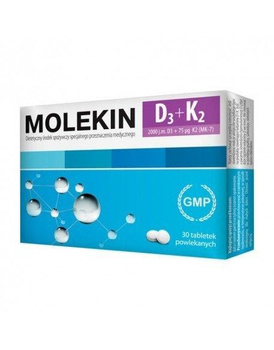 Molekin D3 + K2 30 tabletek