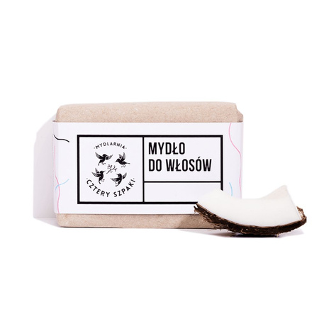 Mydlarnia Cztery Szpaki - Mydło do włosów. Olej rycynowy - 110 g