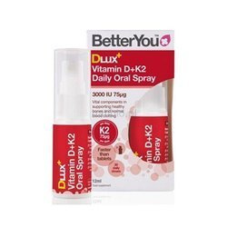 BetterYou − DLUX+ Witamina D3 + K2 MK7 75 mcg w sprayu − 12 ml