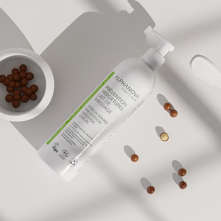 Alphanova Sante, Mleczko przeciw rozstępom, buteleczka z pompką, 400ml