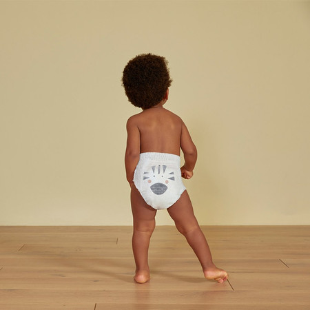 Kit & Kin, Pieluchomajtki Nappy Pants 5 (12-17 kg), Zebra/Lew, 20 szt.