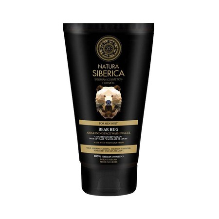 Pobudzający żel do mycia twarzy - OBJĘCIE NIEDŹWIEDZIA - Natura Siberica MEN 150ml