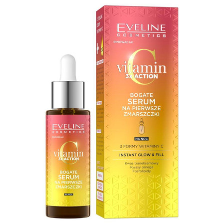 EVELINE VITAMIN C 3XACTION Serum na noc drop