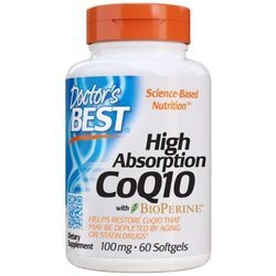 Doctor's Best Koenzym Q10 100 mg i Piperyna BioPerine 60 kaps.