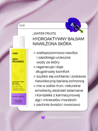 Yope - Skin Progress Hydroaktywny balsam do ciała Water Fruits 200ml